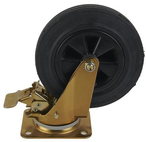 Промышленное колесо поворотное с тормозом 160 мм SCb63K - фото