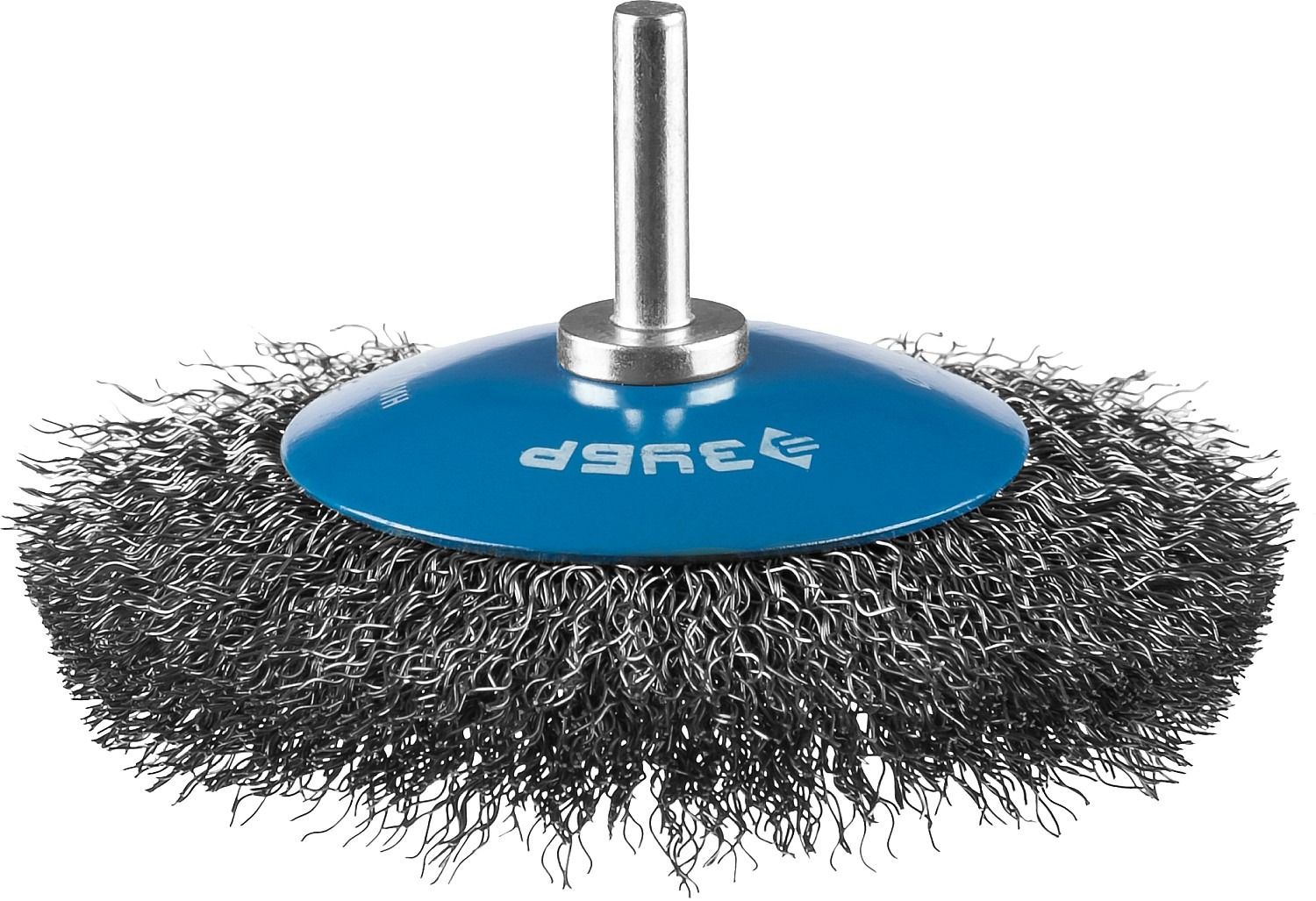 Щетка-крацовка коническая для дрели 100 мм, витая стальная проволока 0,3 мм, ЗУБР PROF 35230-100_z02 - фото