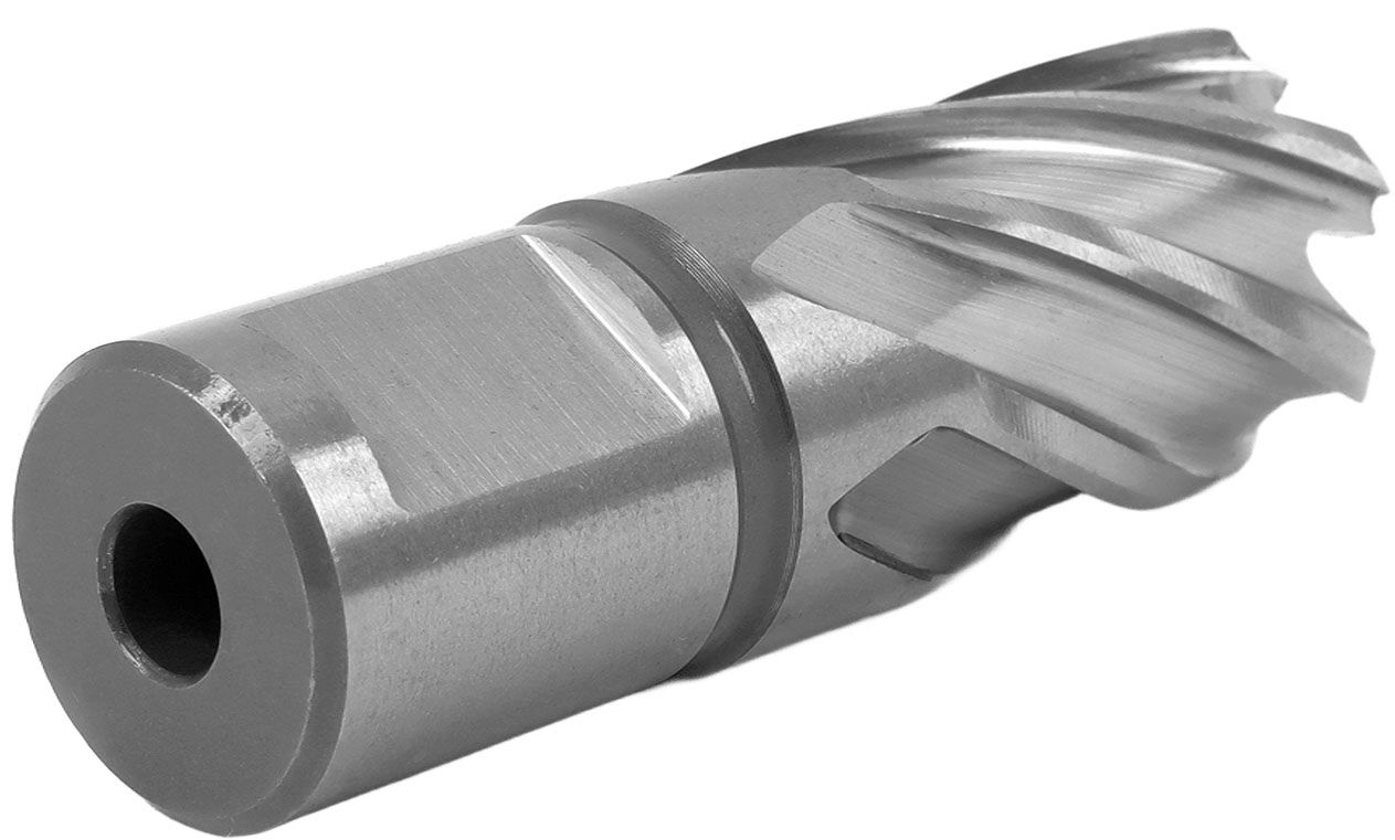 Сверло по металлу корончатое Weldon 19, Messer, сталь HSS  - фото