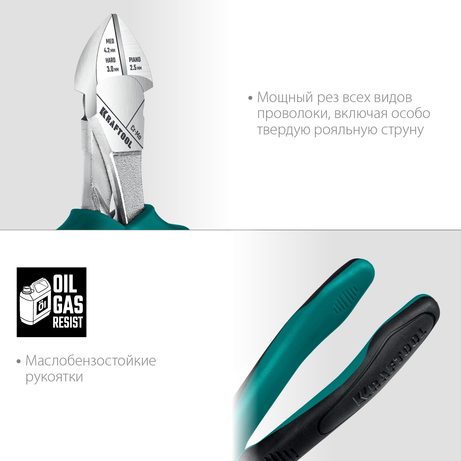 Бокорезы усиленные 200 мм с эксцентриковым шарниром Kraftool 22011-5-20 - фото