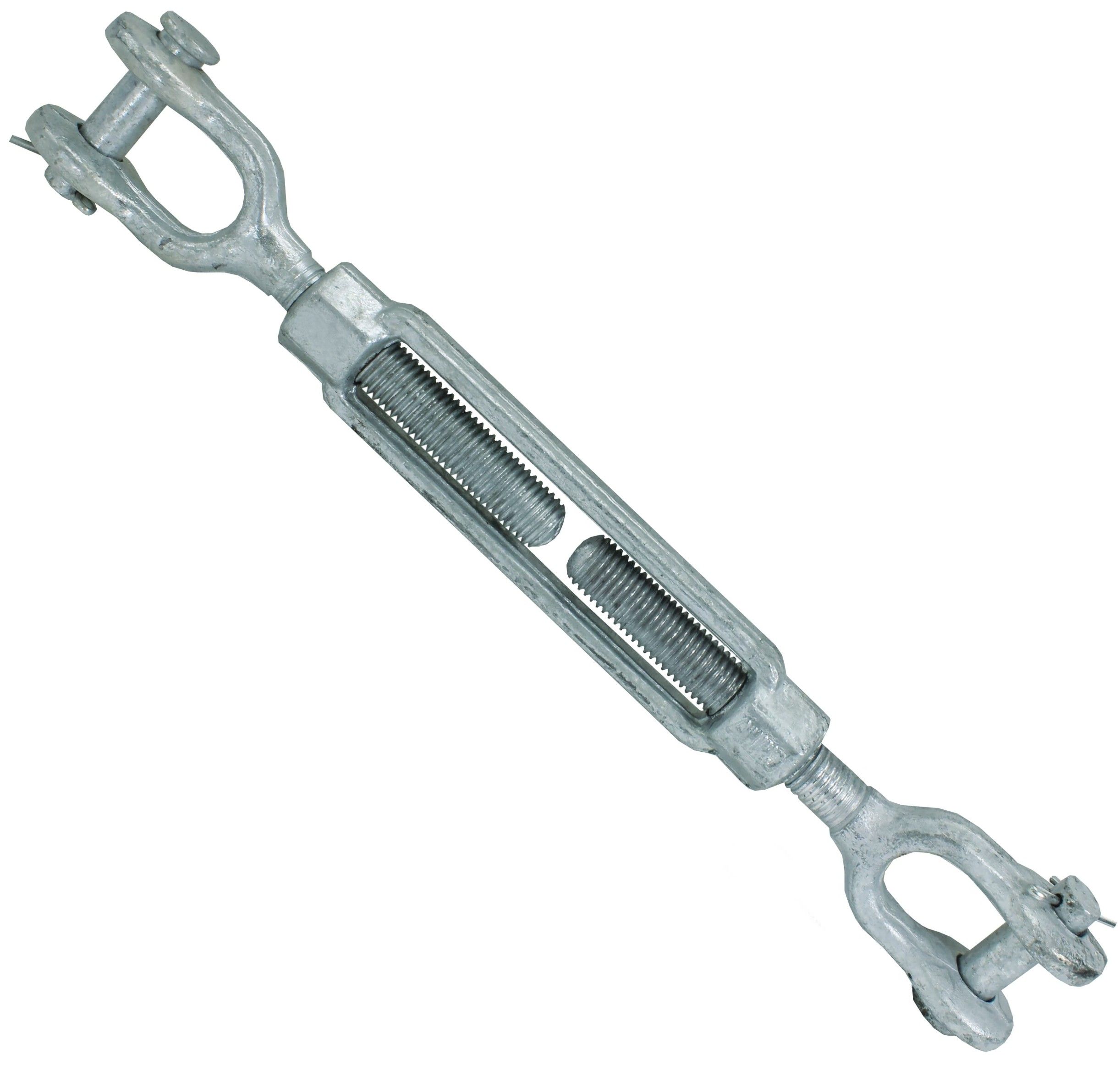 Талреп вилка-вилка М38 DIN 1480, оцинкованная сталь - фото