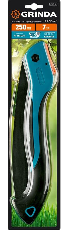 Ножовка для быстрого реза сырой древесины 250 мм GS-7 Grinda 151881 - фото