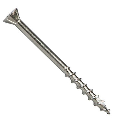 Шуруп для террасной доски 4,2х65 мм TX20 с уменьшенной потайной головкой 60°, нержавеющая сталь А2 - фото