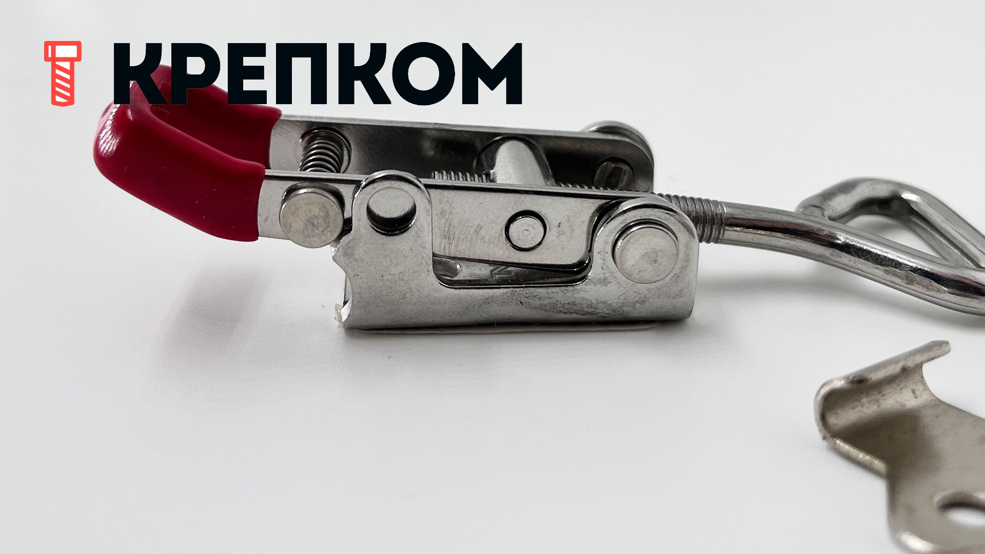 Замок регулируемый натяжной L=79-93 мм, нагрузка 102 кг, 5123C, нержавеющая сталь А2 - фото