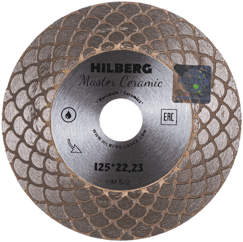 Диск алмазный отрезной 125х22,23 мм Hilberg Master Ceramic HM522 - фото