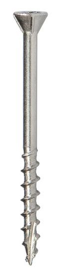 Шуруп для террасной доски с уменьшенной потайной головкой 60°, нержавеющая сталь А2 - фото