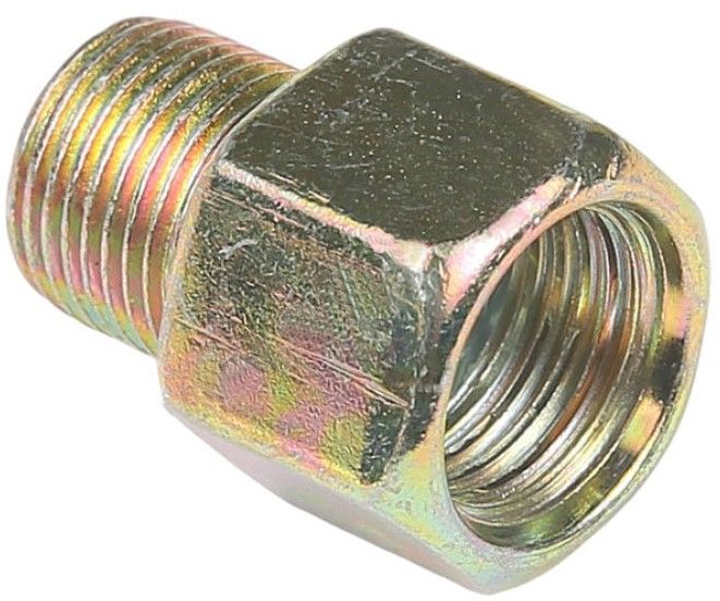 Штуцер-переходник внутренняя/наружная резьба, оцинкованная сталь - фото