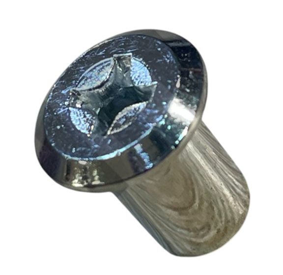 Гайка Эриксона с плоской головкой M6x12x13 мм PH2, оцинкованная сталь - фото