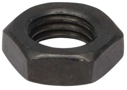 Гайка шестигранная низкая UNC 3/8"-16 DIN 936, сталь без покрытия - фото