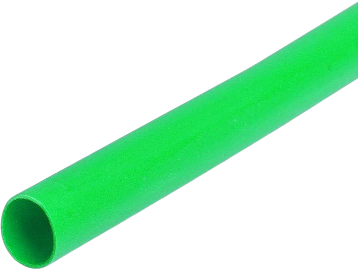 Трубка термоусаживаемая 6/3 мм, не поддерживающая горения 2:1 ТНТ нг-LS КВТ 82972, зеленая - фото