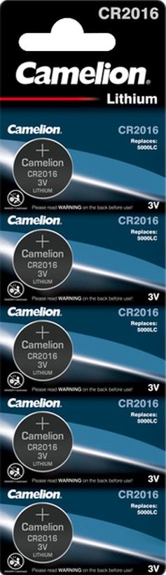 Батарейка Camelion CR2016 BL5 20752 - фото