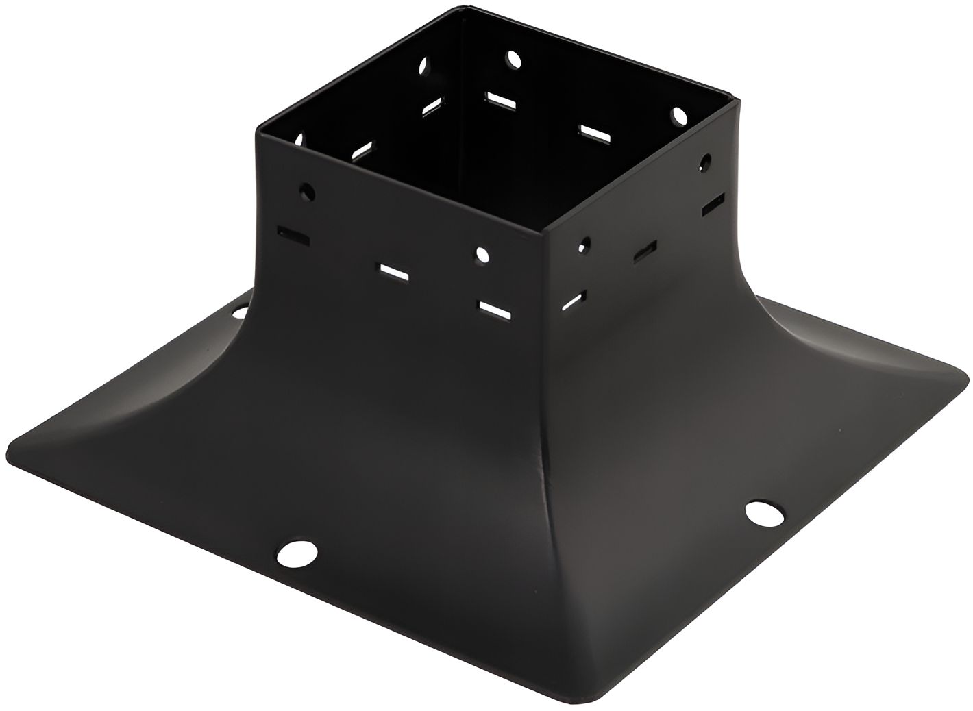 Основание столба широкое декоративное SDP, сталь - фото