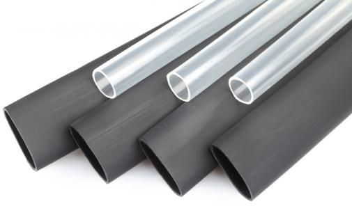 Трубка термоусаживаемая с клеевым слоем, не поддерживающая горения 4,8/1,6 мм, 3:1 IAKT Raychman, черная - фото