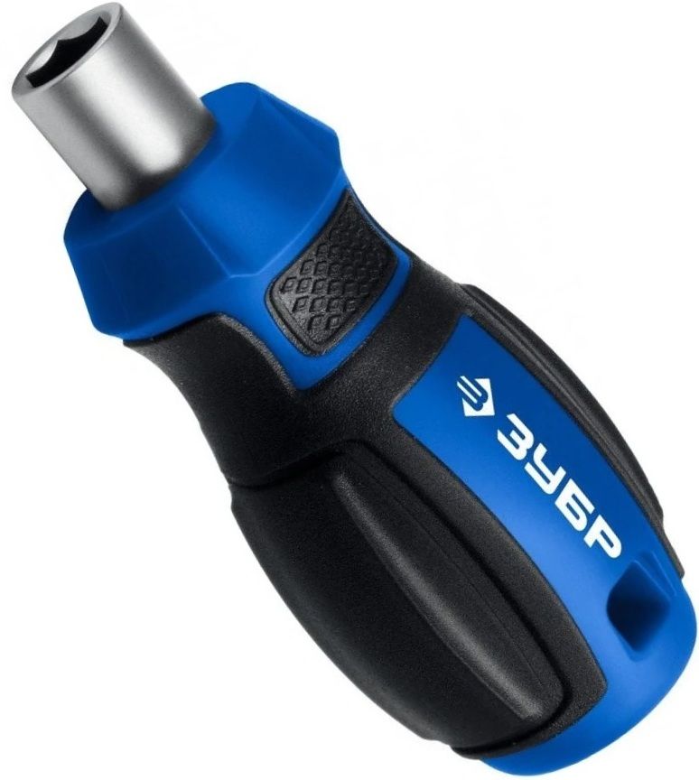 Отвертка с битами SL, PH, PZ, TX, HEX и адаптером ЗУБР Компакт 25173, 34 предмета в кейсе - фото