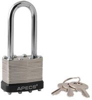 Замок навесной с удлиненной дужкой APECS PDS-65-40-L, сталь Замок навесной с удлиненной дужкой APECS PDS-65-40-L, сталь