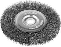 Щетка-крацовка дисковая для ТШС 150х12,7 мм, витая проволока 0,3 мм, ЗУБР PROF 35185-150_z02 Щетка-крацовка дисковая для ТШС 150х12,7 мм, витая проволока 0,3 мм, ЗУБР PROF 35185-150_z02