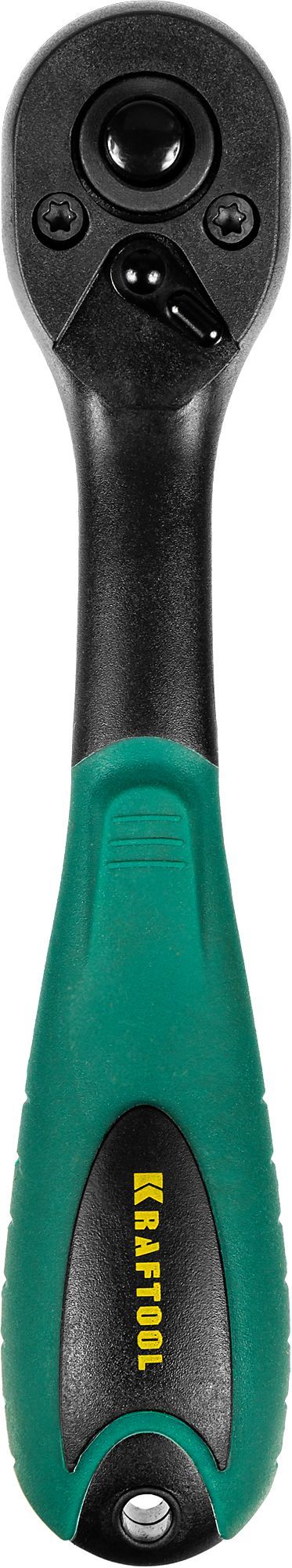 Рукоятка трещоточная изогнутая 1/2", 72 зубца Kraftool Expert 27796-1/2_z02 - фото