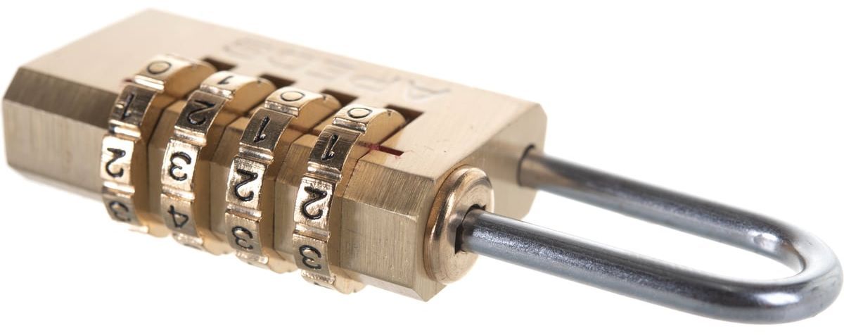Замок навесной кодовый APECS PDB-40-21-CODE, латунь - фото