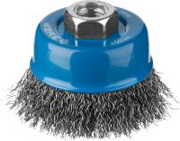 Щетка-крацовка чашечная для УШМ 60 мм, витая стальная проволока, ЗУБР PROF 35261-060_z02 Щетка-крацовка чашечная для УШМ 60 мм, витая стальная проволока, ЗУБР PROF 35261-060_z02