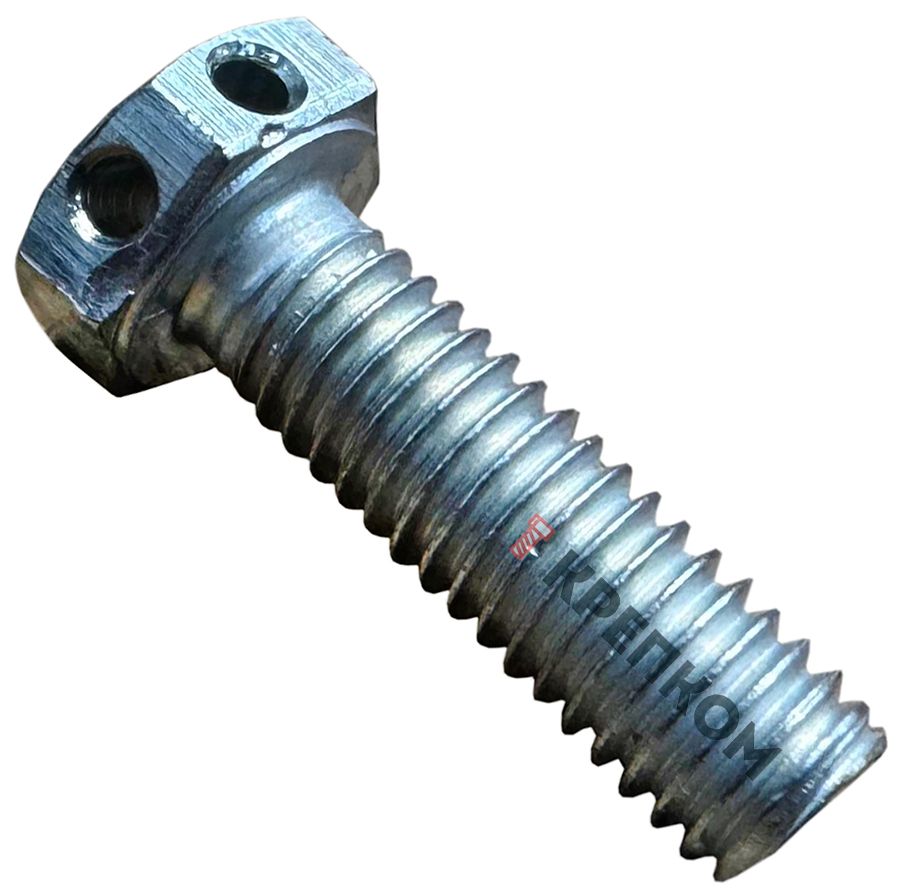 Болт шестигранный М6х20 ГОСТ 7798 исп. 3, класс прочности 5.8, оцинкованная сталь - фото