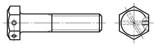 Болт шестигранный М6х20 ГОСТ 7798 исп. 3, класс прочности 5.8, оцинкованная сталь - фото