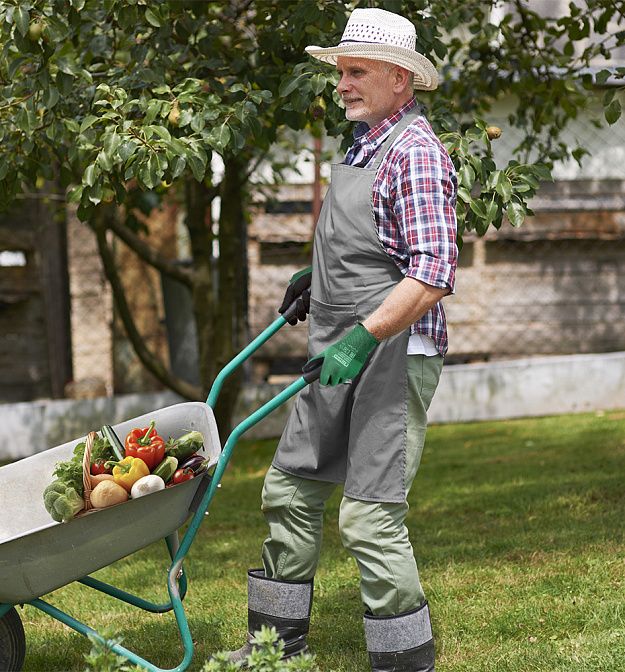 Перчатки антискользящие, полиэстер с нитриловым обливом, 9(L), Fiberon Садовод PR-NP211 - фото