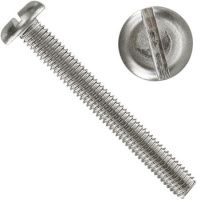 Винт с прямым шлицем DIN 85, нержавеющая сталь А4 Винт с прямым шлицем DIN 85, нержавеющая сталь А4