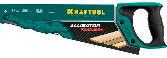 Ножовка по дереву 350 мм Alligator Toolbox 13 Kraftool 15227-35 - фото