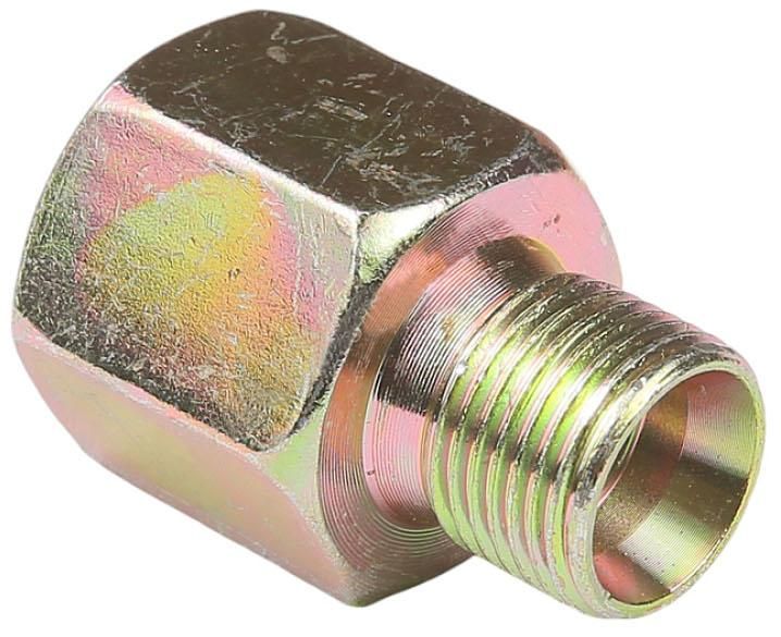 Штуцер-переходник внутренняя/внешняя резьба, оцинкованная сталь - фото