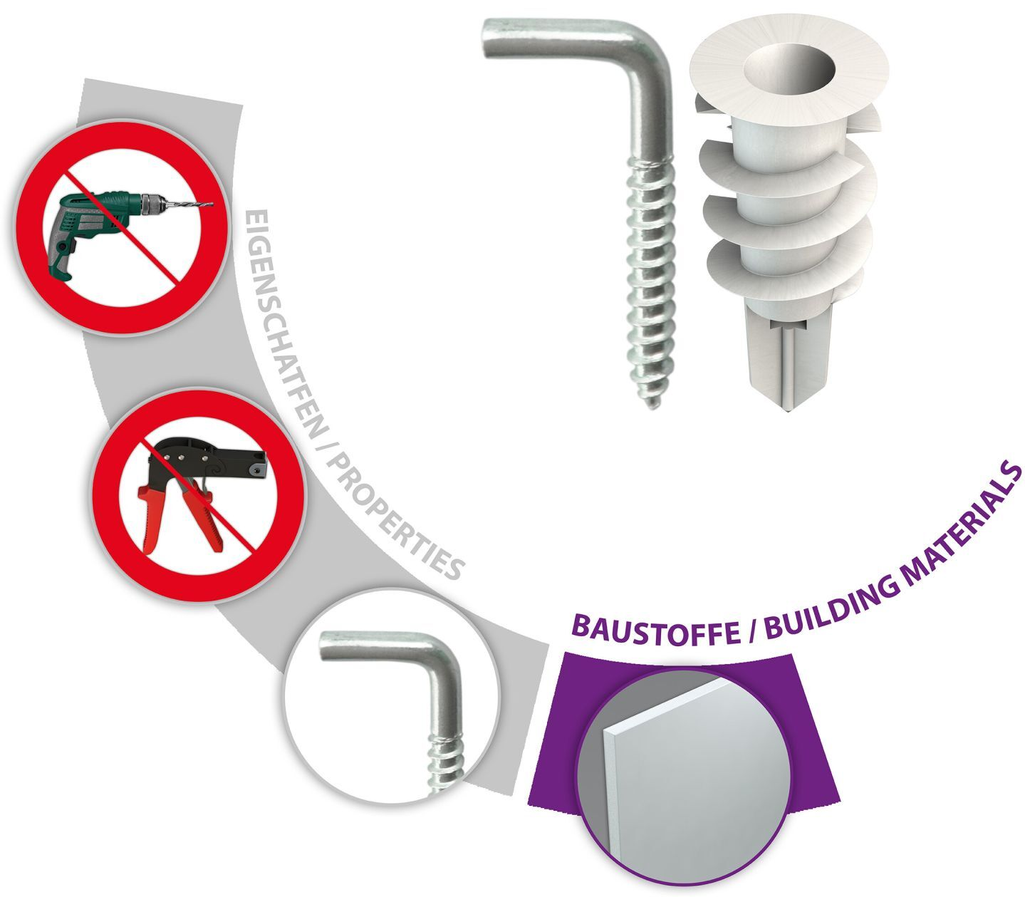 Дюбель для гипсокартона 32 мм TOX Pirat-Leslie-L 68701501М, блистер, 4 шт - фото