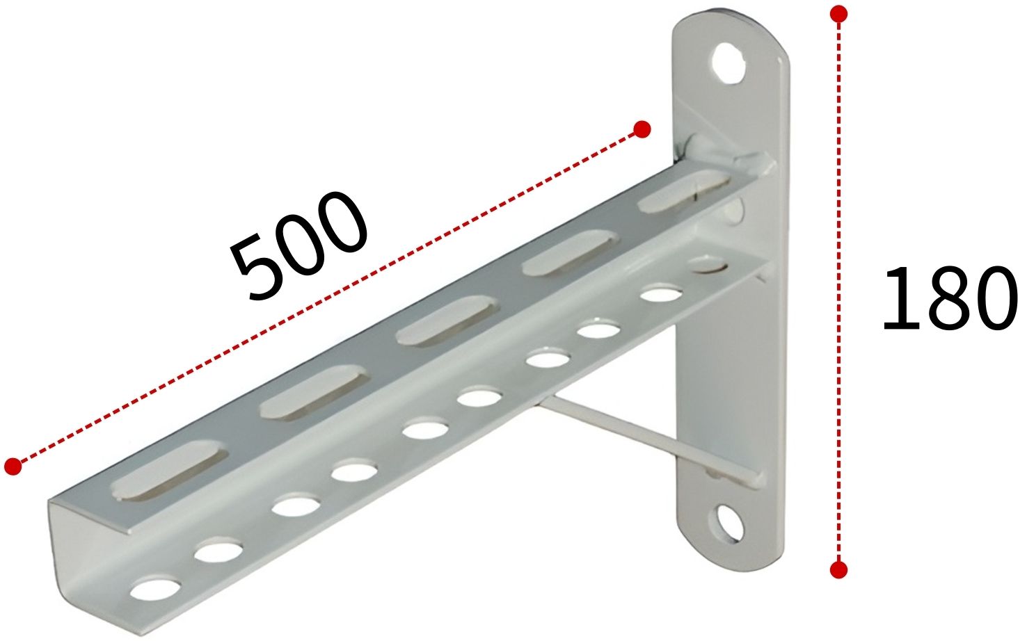 Кронштейн П-образный СПК 500х180 (окрашенный) - фото