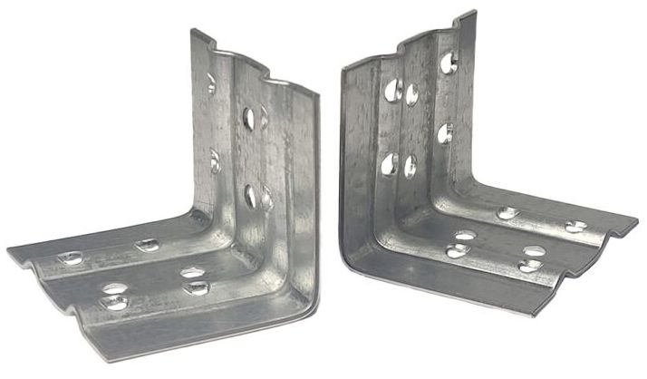 Уголок усиленный 66х50х50 УУН ДекТай, нержавеющая сталь, 100 шт - фото