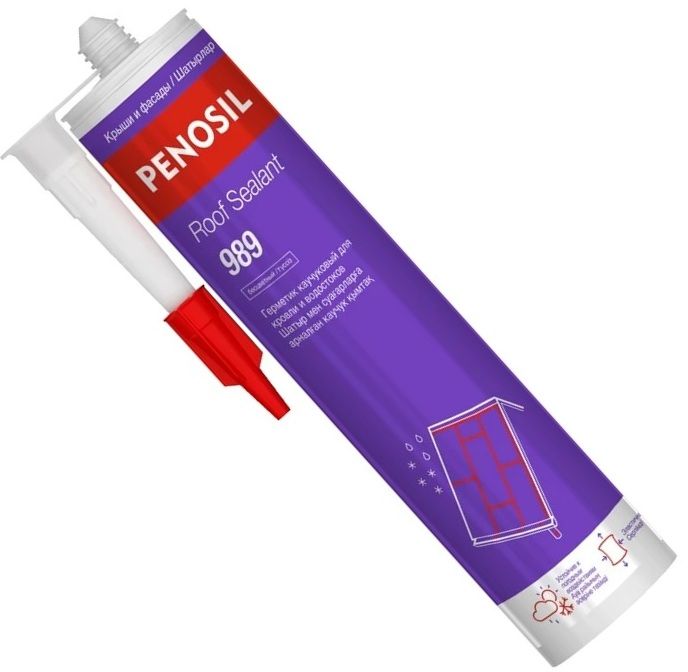 Герметик каучуковый кровельный 280 мл Penosil Roof Sealant 989 H0003Z бесцветный - фото