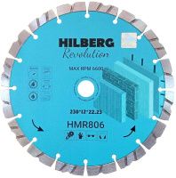 Диск алмазный отрезной 230х22,23х12 мм Hilberg Revolution HMR806 Диск алмазный отрезной 230х22,23х12 мм Hilberg Revolution HMR806