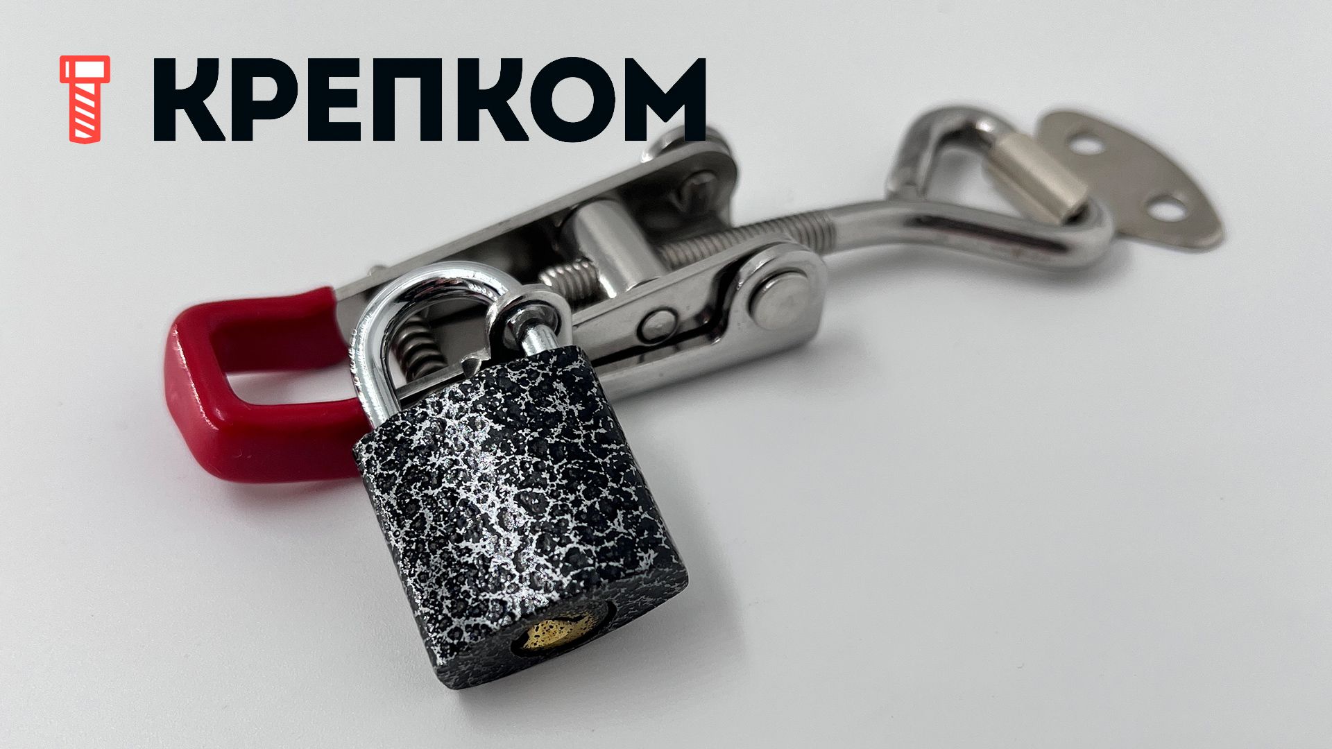 Замок регулируемый натяжной L=79-93 мм, нагрузка 102 кг, 5123C, нержавеющая сталь А2 - фото