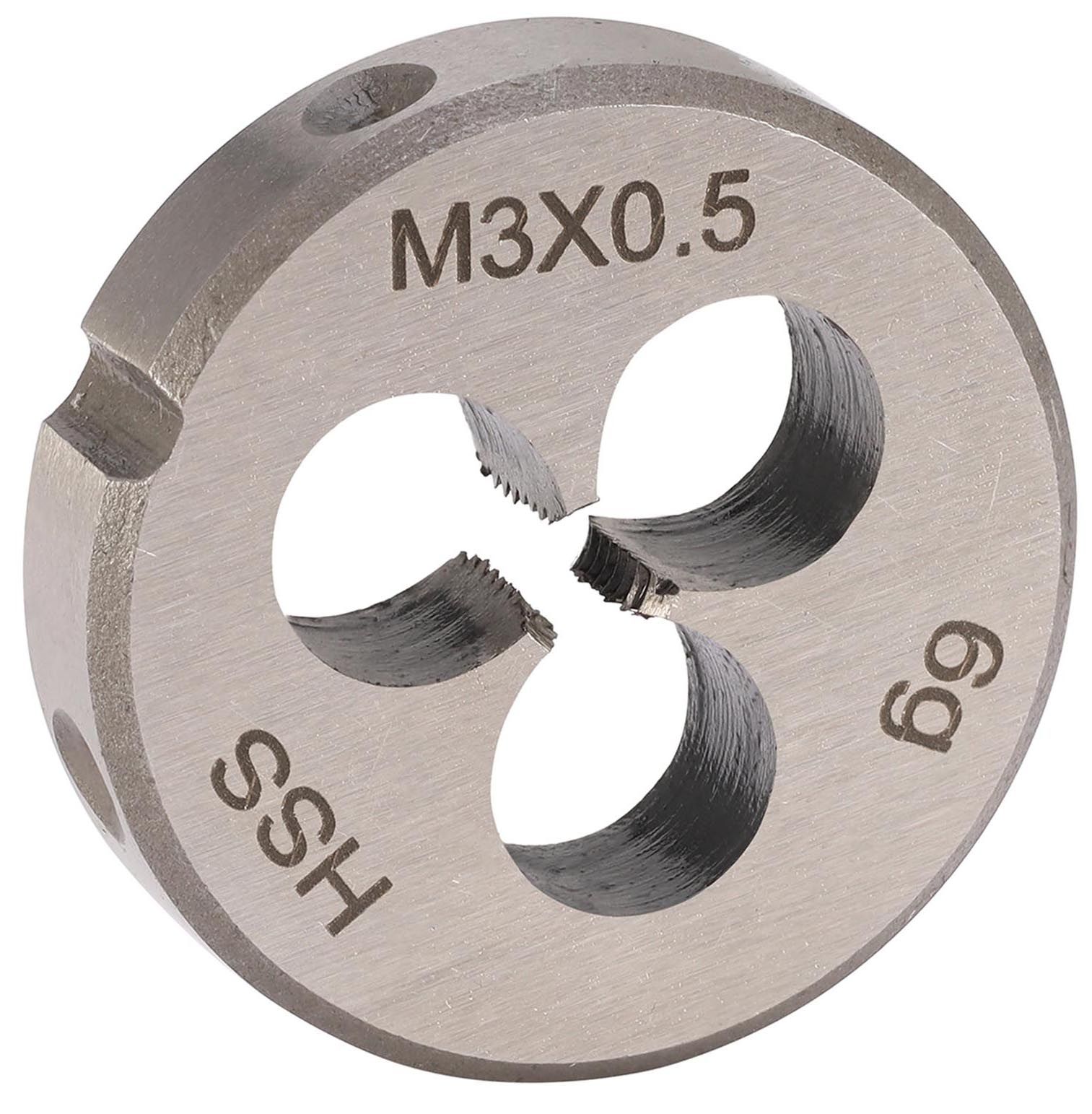 Плашка М3х0,5 мм HSS DIN EN 22568 H-Tools 240030HT, метрическая резьба - фото