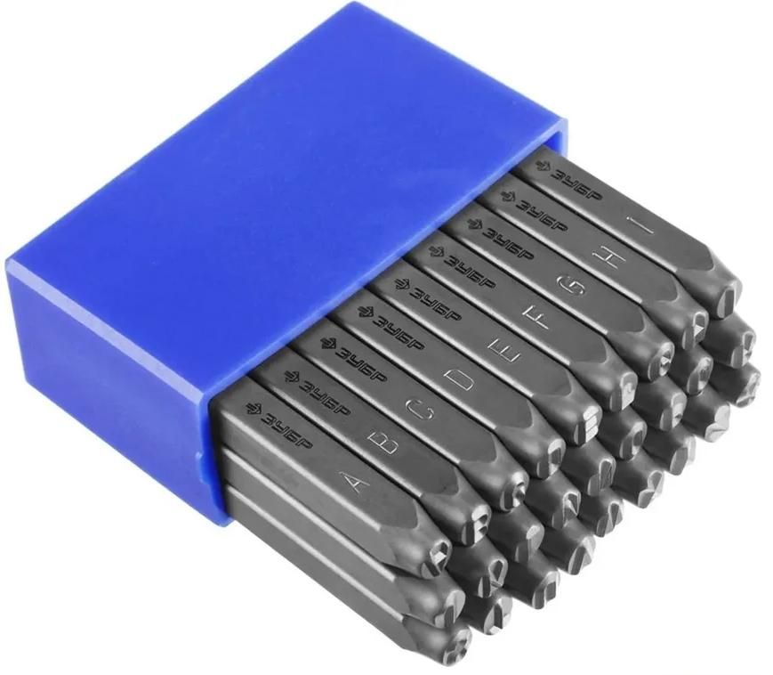 Набор клейм буквенных латиница (A - Z) ЗУБР, сталь - фото