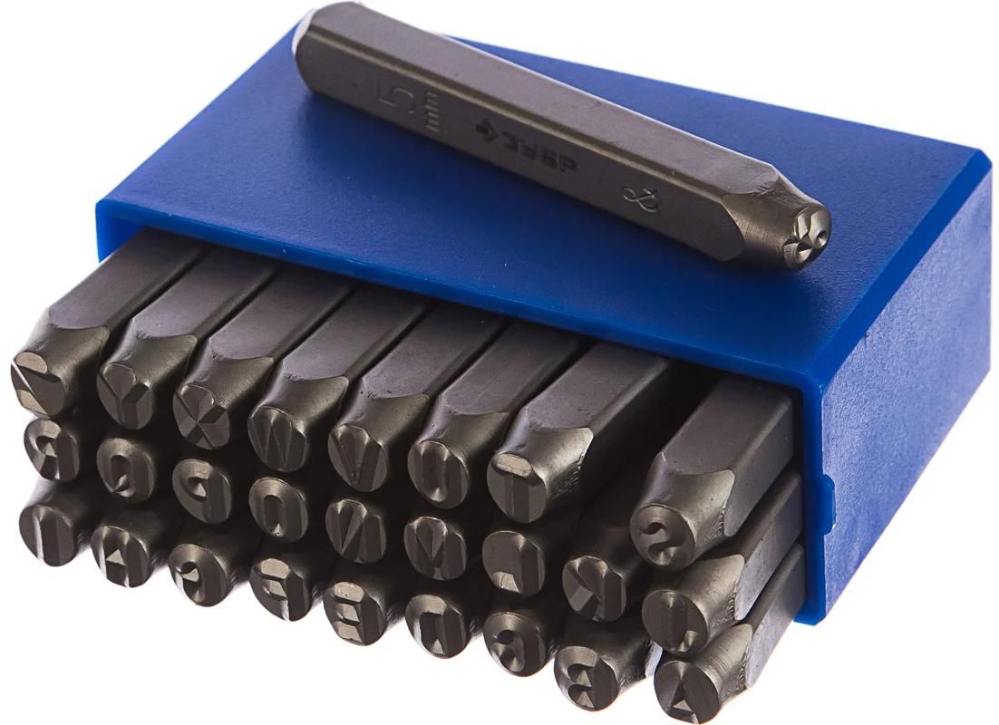 Набор клейм буквенных латиница (A - Z) ЗУБР, сталь - фото