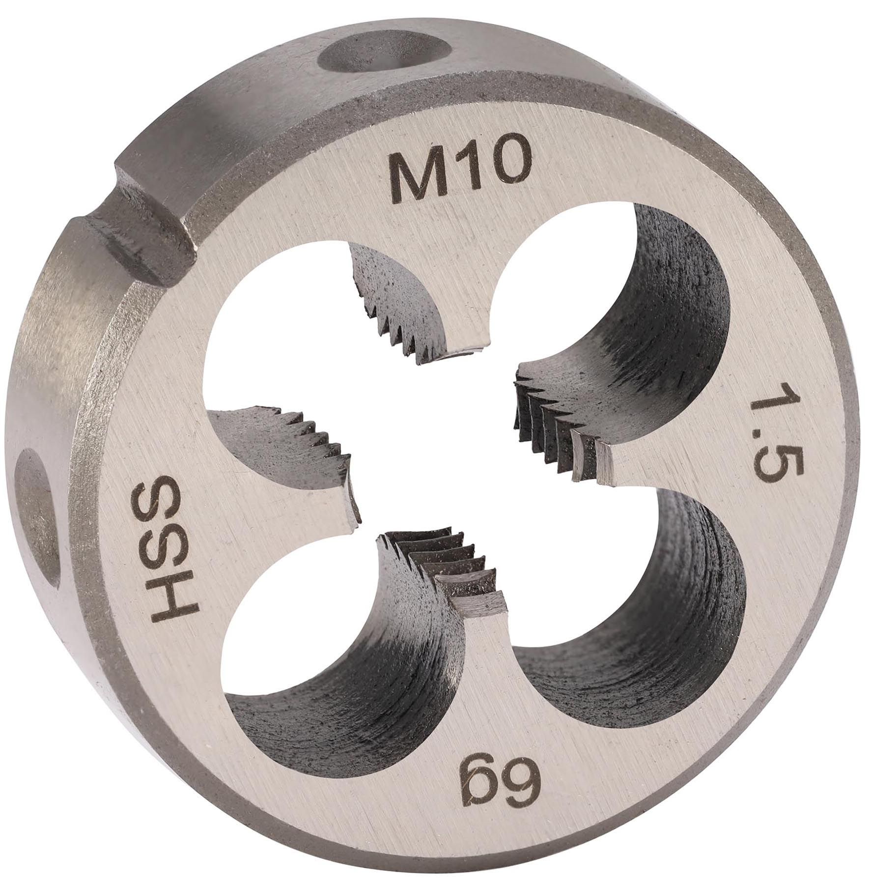 Плашка М10х1,5 мм HSS DIN EN 22568 H-Tools 240100HT, метрическая резьба - фото