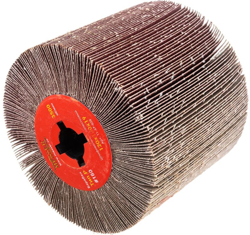 Барабан шлифовальный лепестковый Р60-Р320 посадка 19 мм Messer - фото