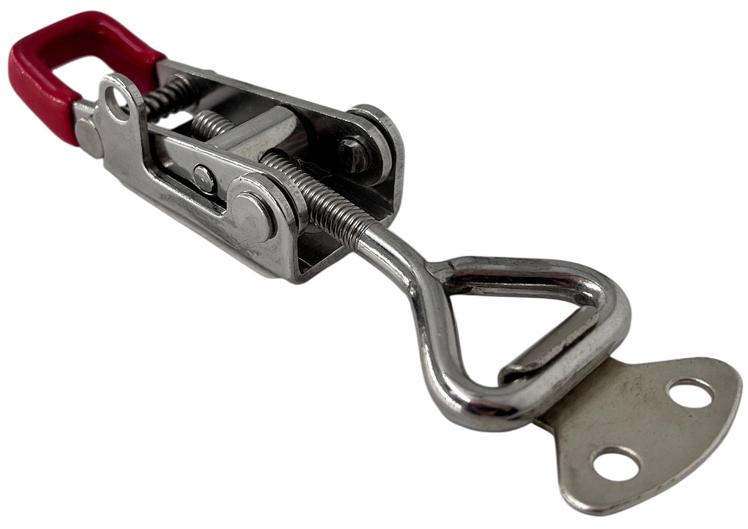 Замок регулируемый натяжной L=79-93 мм, нагрузка 102 кг, 5123C, нержавеющая сталь А2 - фото