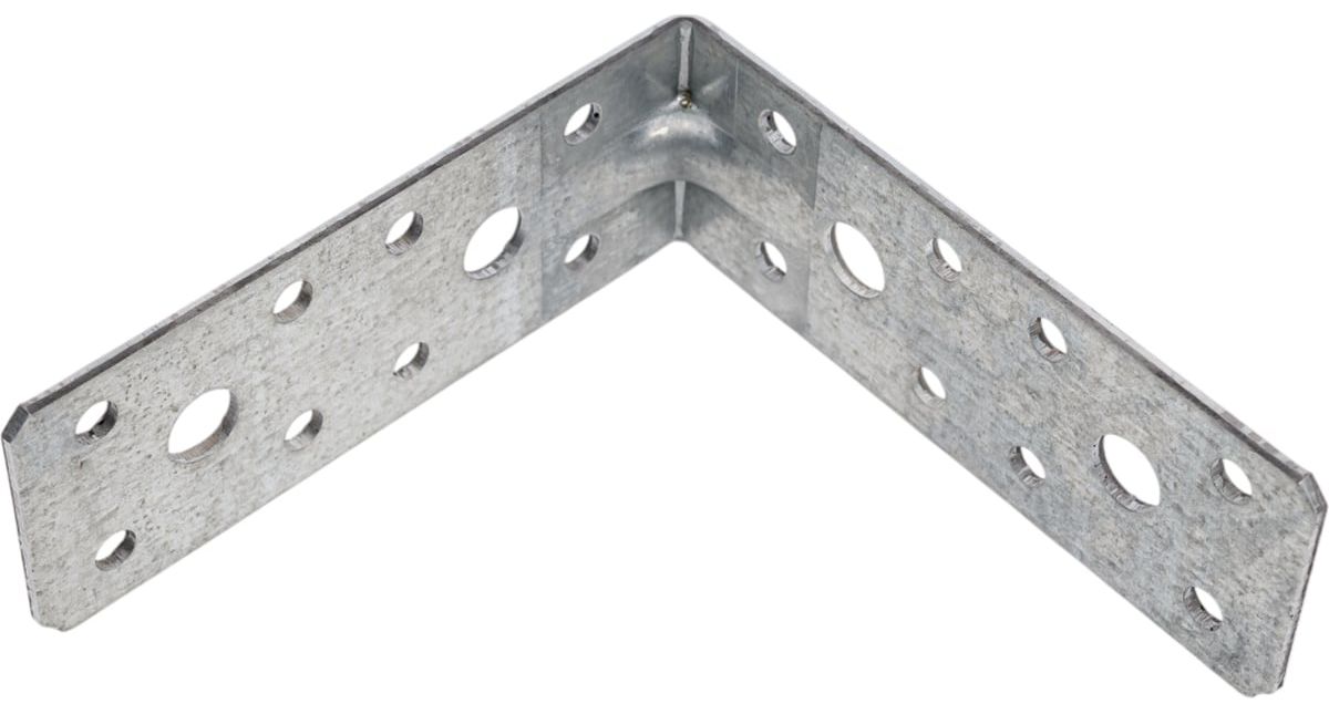 Уголок усиленный 90х90х35х2,0 мм RKPL9 горячий цинк, 20 шт - фото