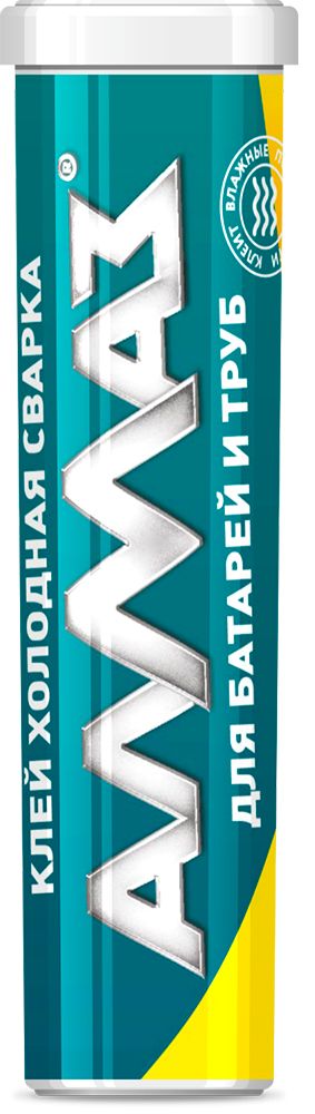Клей холодная сварка для батарей и труб AZ-0140 АЛМАЗ 54876, 58 гр - фото