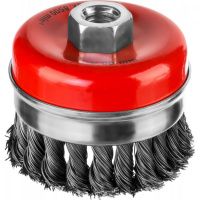 Щетка-крацовка чашечная усиленная для УШМ 80 мм, жгутированная проволока 0,8 мм, Mirax 35144-080 Щетка-крацовка чашечная усиленная для УШМ 80 мм, жгутированная проволока 0,8 мм, Mirax 35144-080