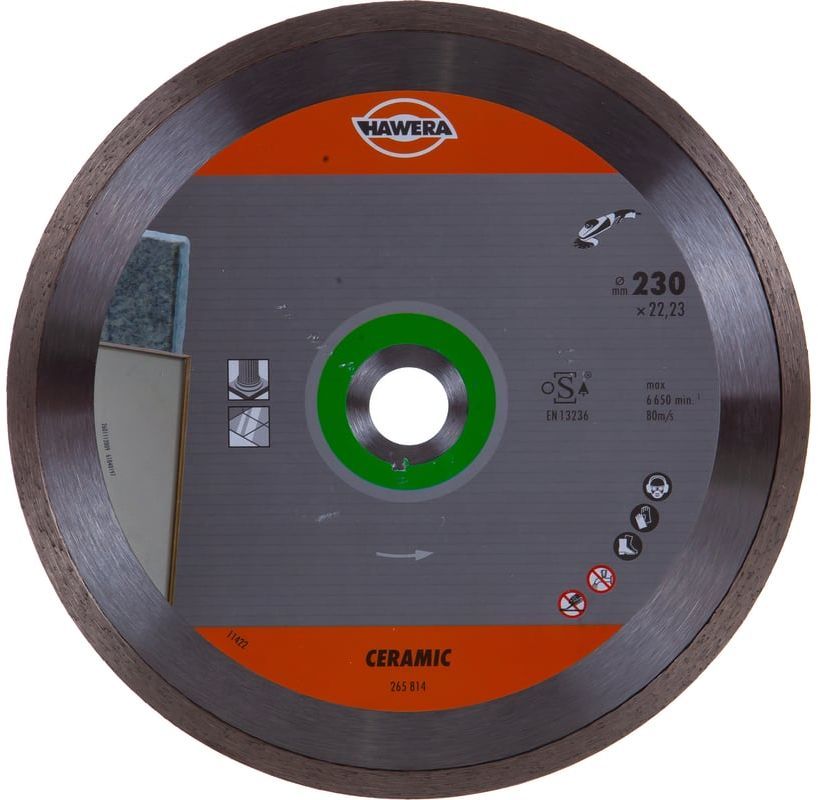 Диск алмазный 230х1,6х22,23 мм Hawera Ceramic 265814 - фото