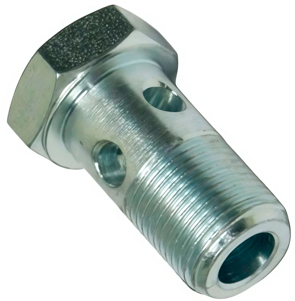 Болт Банджо G1" два отверстия, дюймовый - фото