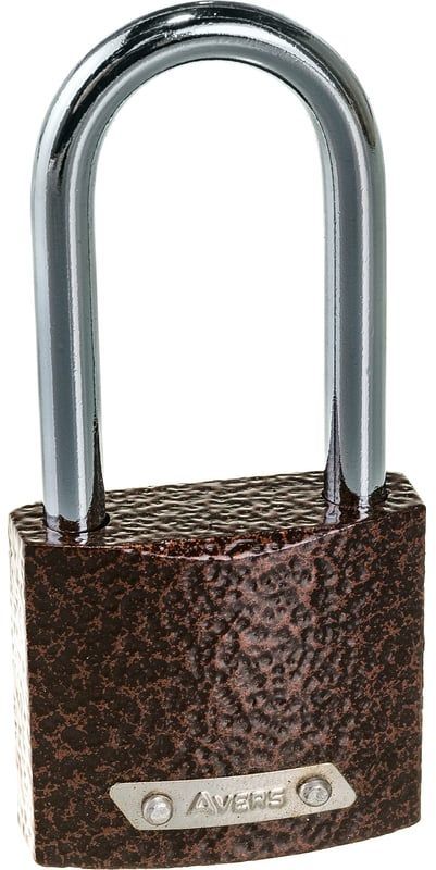 Навесной замок с удлиненной дужкой APECS PD-01, чугун - фото