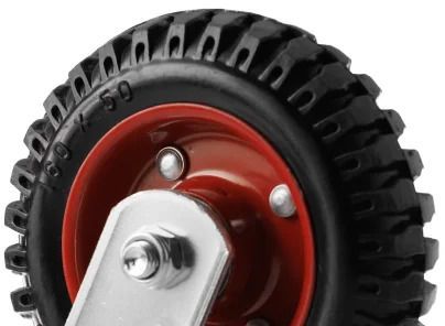 Колесо большегрузное поворотное с резиновым протектором 160 мм PS 160 - фото