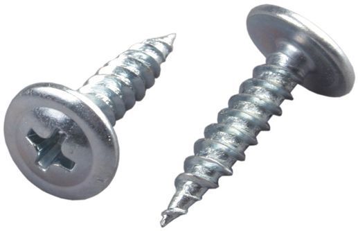 Саморез с прессшайбой острый 4,2х16, оцинкованная сталь, 200 шт - фото