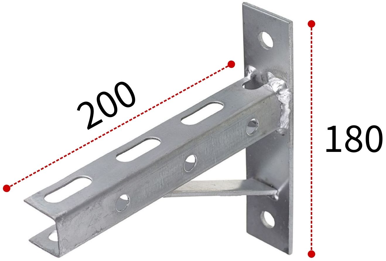 Кронштейн П-образный СПК 200х180 - фото